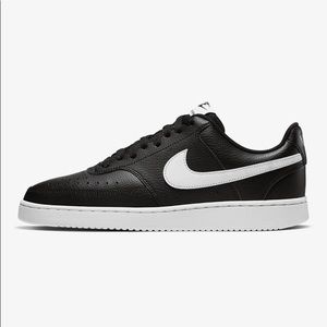 NIKE COURT VISION LOW MEN'S SNEAKERS BLACK/WHITE